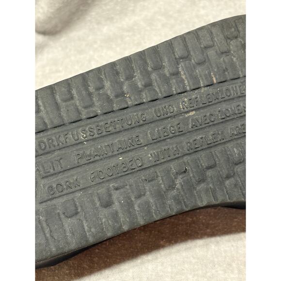 Mephisto Cork Bed Sandals Size 40  W9 M7 Black Leather - Picture 6 of 12